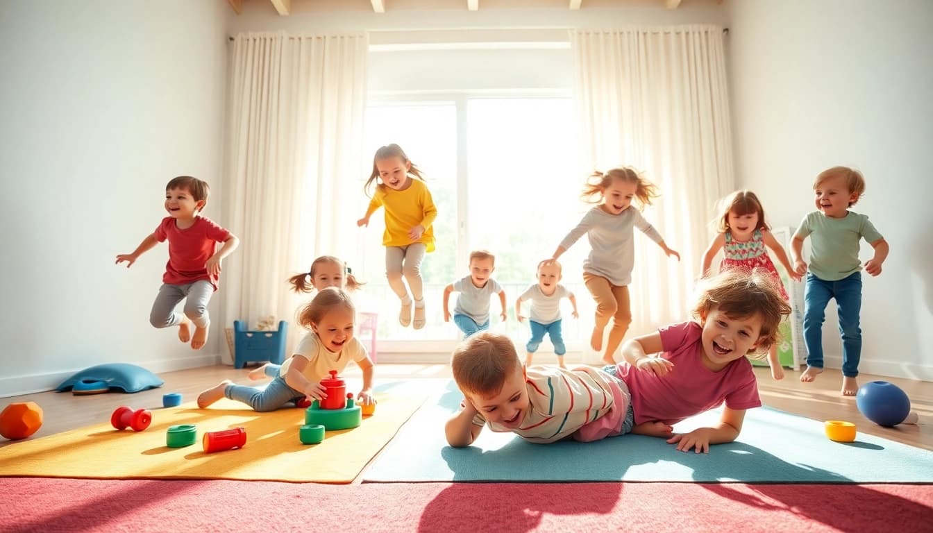 Bewegungsspiele fuer Kinder: Spassige Indoor-Aktivitaeten fuer jedes Alter