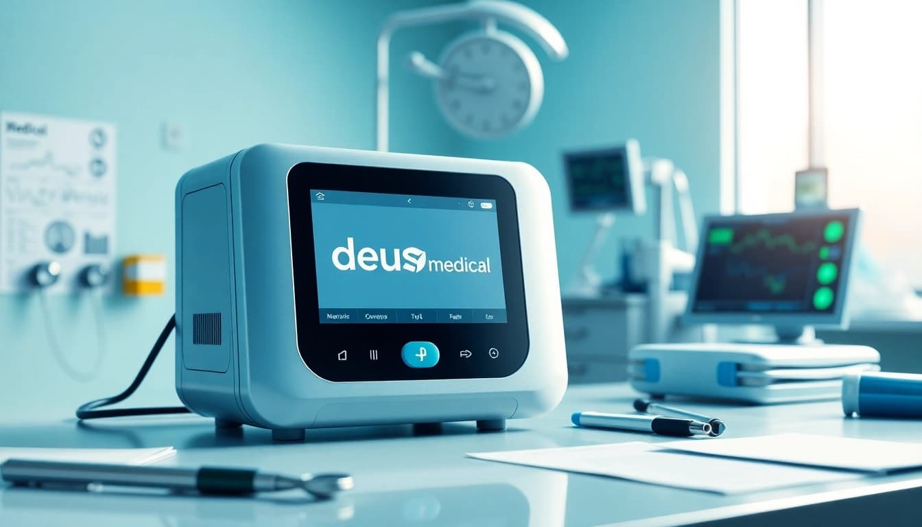 deus medical-Produkt in einem professionellen Klinikumfeld mit modernen medizinischen Geräten.