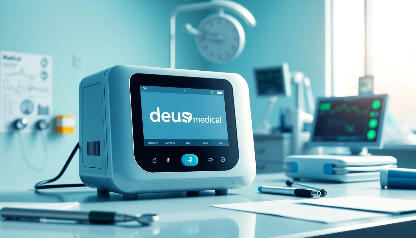 deus medical-Produkt in einem professionellen Klinikumfeld mit modernen medizinischen Geräten.