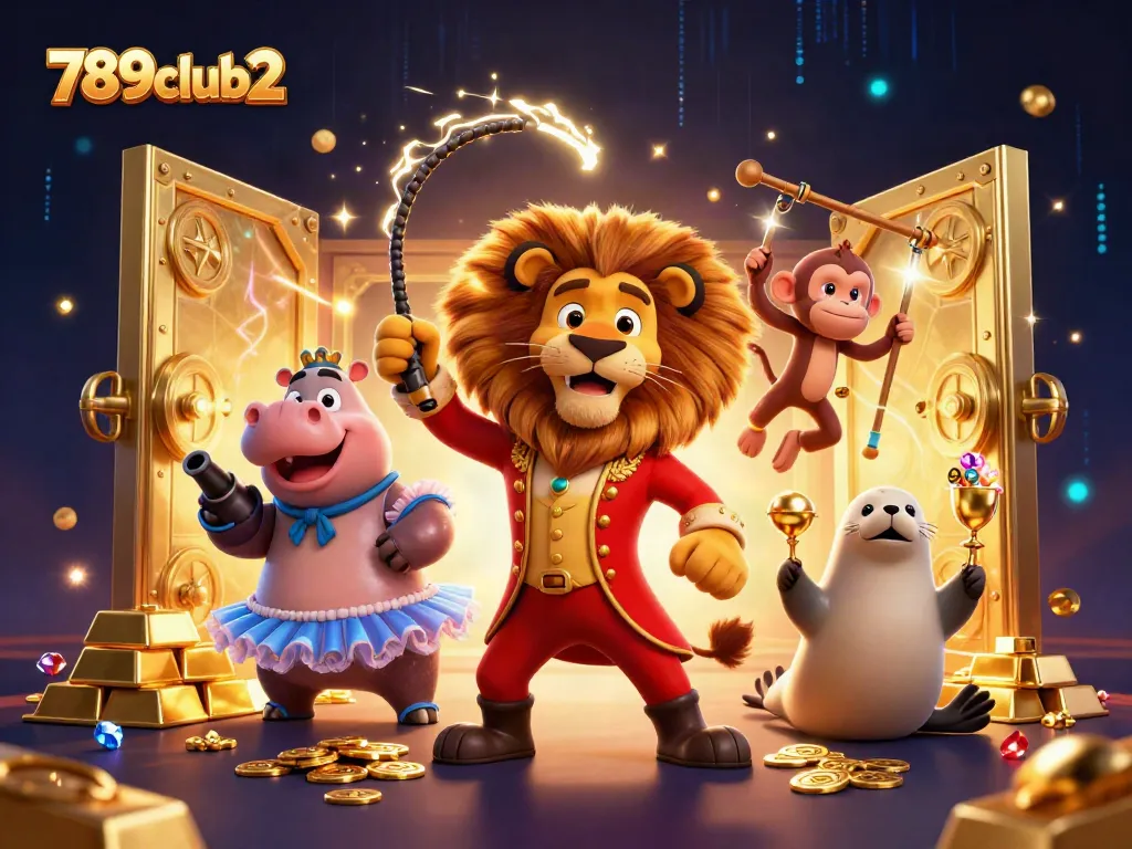 Engage with 789club2's thrilling gaming realm featuring vibrant characters and dynamic casino elements.