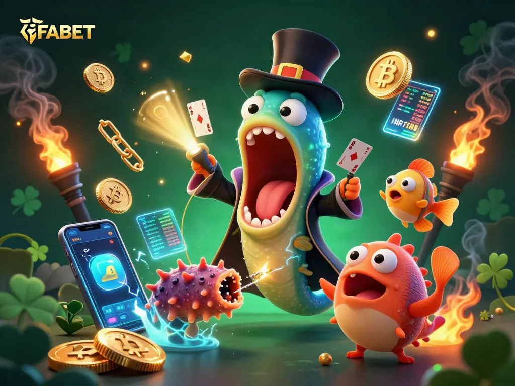 Join the excitement at FABET with a vibrant 3D illustration showcasing a unique magic act in the gaming world.