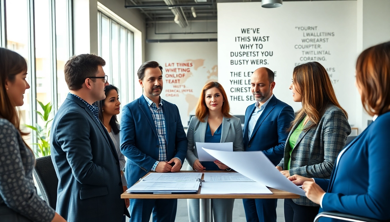 Headhunter Ingenieure in einem modernen Büro im Gespräch über Strategien und Rekrutierung.