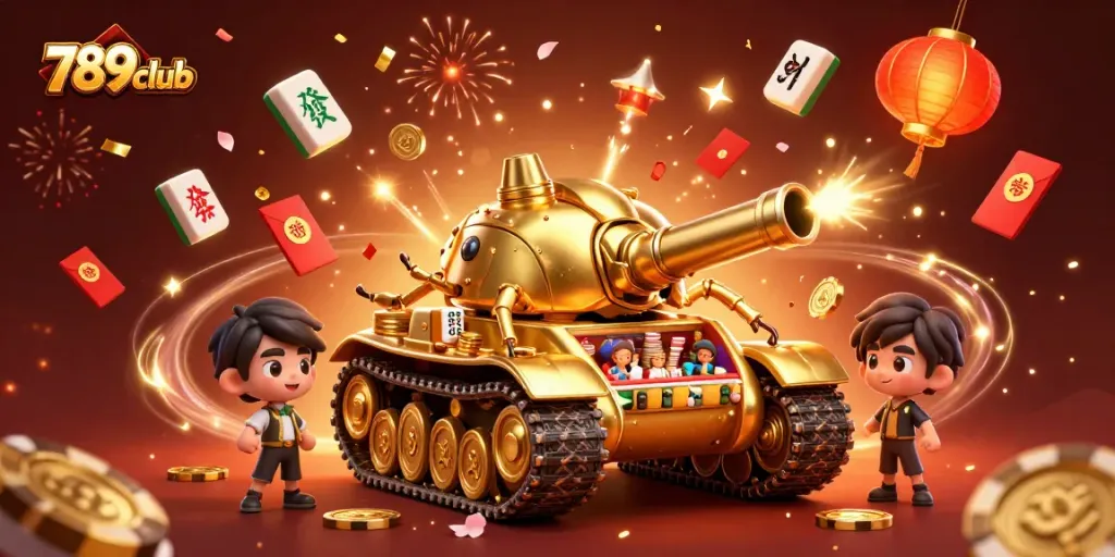 Experience the exciting games of 789club within a lavish golden beetle tank casino.