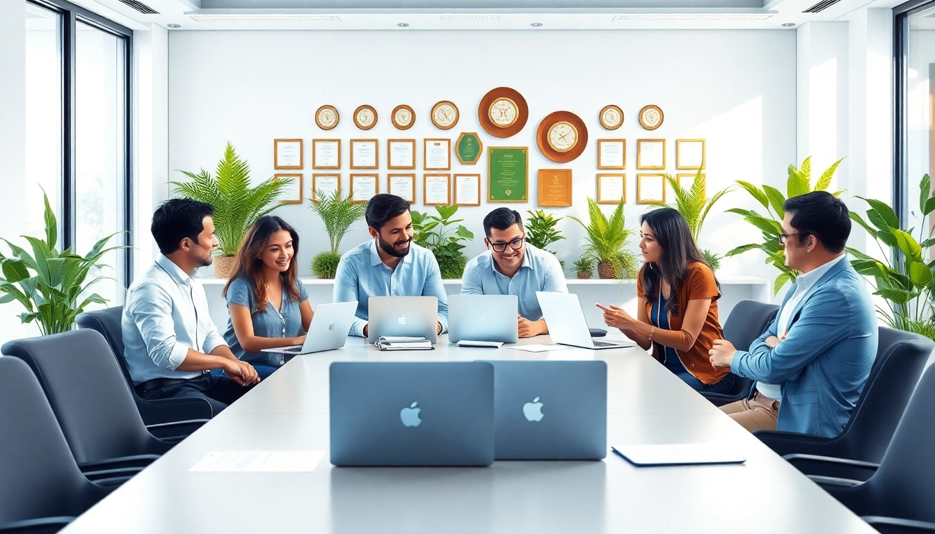 Effiziente Personalbesetzung durch modernes Team in Besprechungssituation.