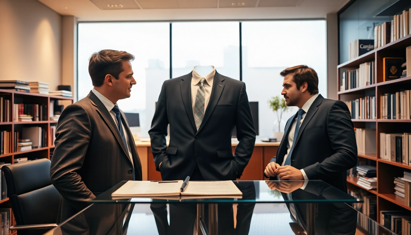 Headhunter Frankfurt beraten erfoglreich Kandidaten in einem modernen Büro.