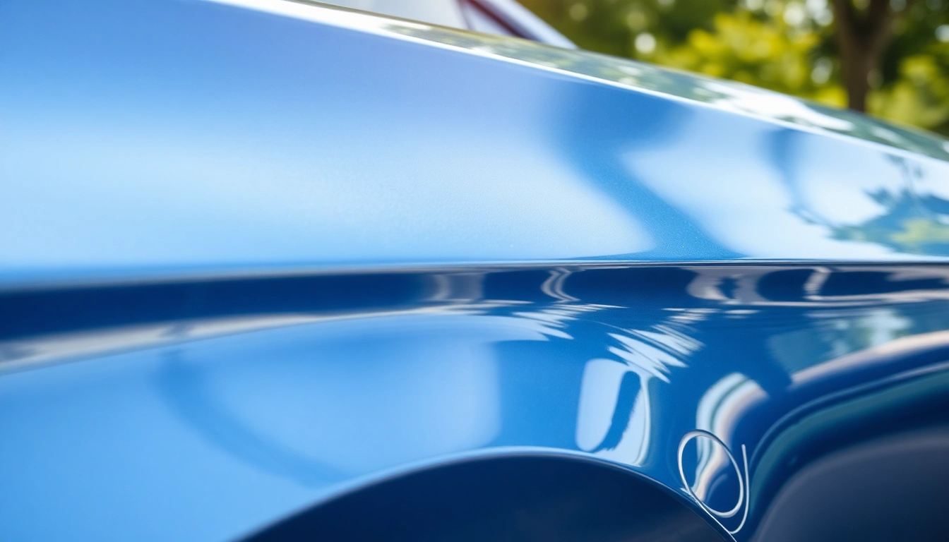 Felgenreiniger Auto wirkt auf strahlend sauberen Felgen und Auto in sonniger Umgebung.