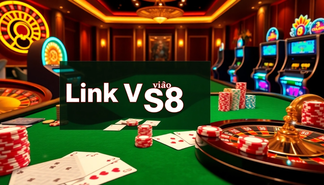 Engage with the thrilling gaming world through the Link Vào S8 and vibrant casino elements.
