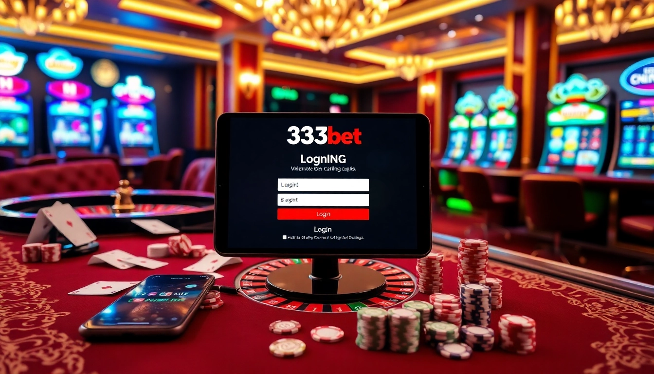Engaging players with 333bet Login at a luxurious casino table filled with excitement.