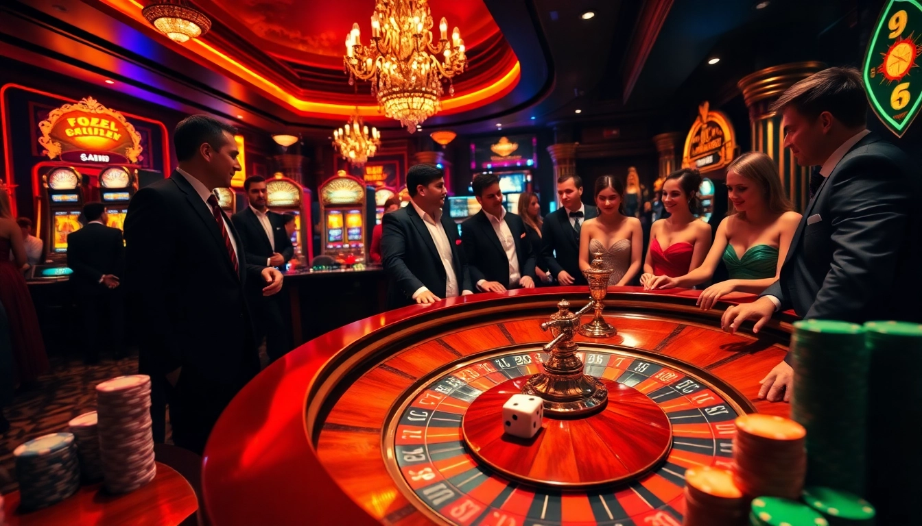 Experience the excitement of online gaming at F8BET with vibrant casino scenes and top-tier gambling.