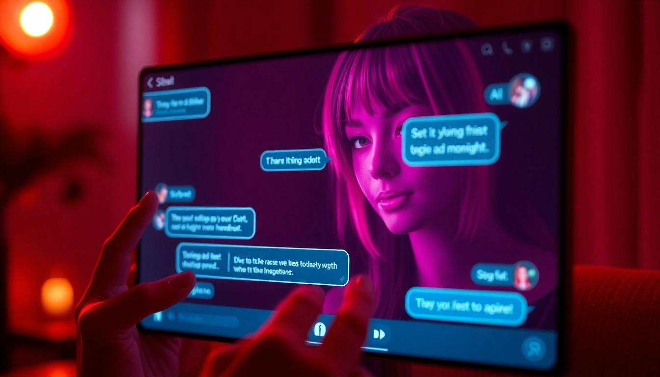 Engaging AI chat NSFW interaction showcasing dynamic character visuals.
