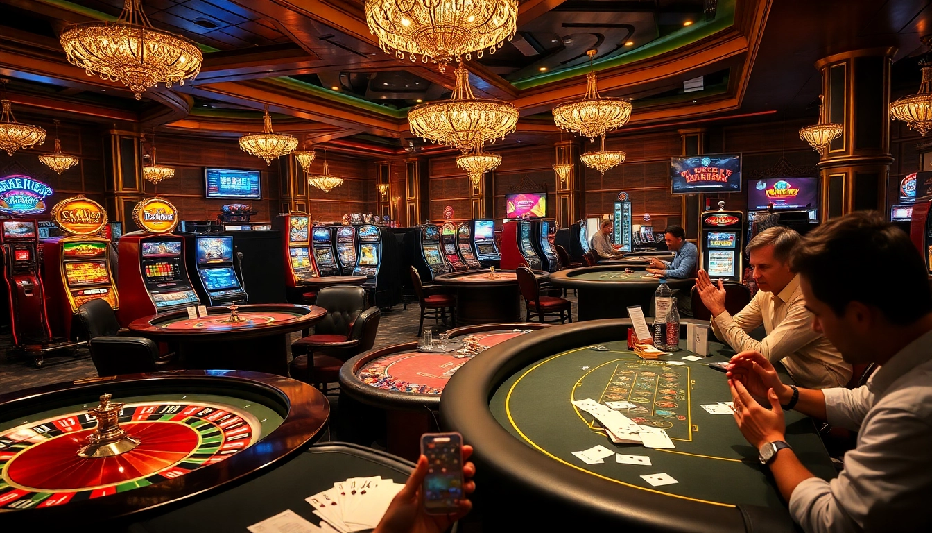 Experience the thrill of gambling at the casino with a focus on the Plagiatsprüfung Test, showcasing players engaged in strategic betting.