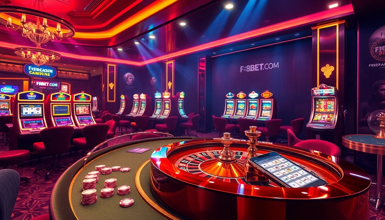 Experience thrilling moments at F8BET.COM with luxurious casino tables and engaging gambling visuals.